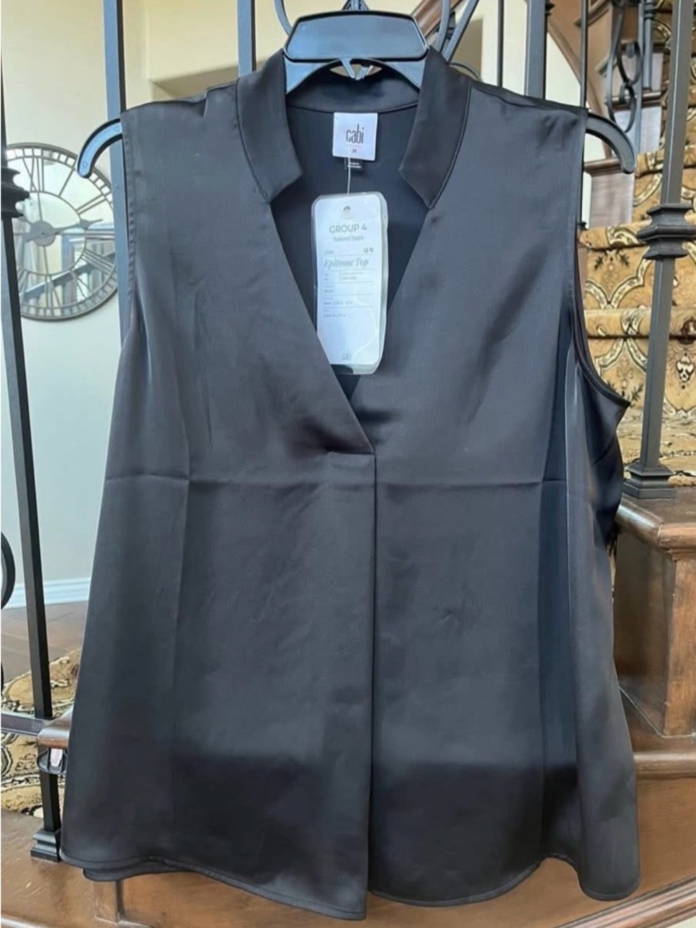 cabi #1206 Epitome Top. NWT. Size Medium. Retails - $89. Color - black.